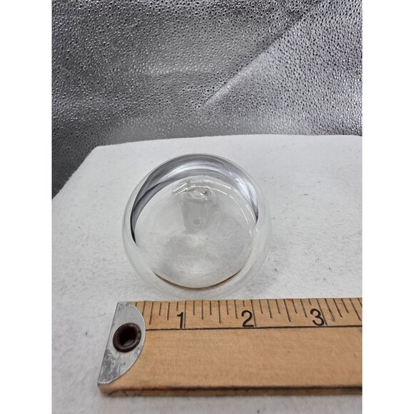 Apple & Pear Clear Glass Figurines  3 Inches - Picture 10 of 10